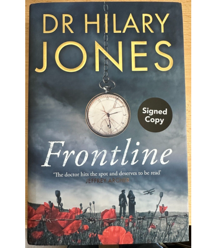 Dr Hilary Jones Autograph - Frontline - Hardback Book Signed - AFTAL